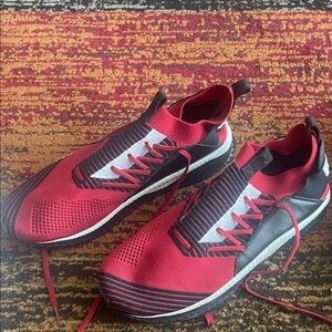 Red and Black Athletic Men's Shoes